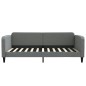 vidaXL Letto da Giorno Grigio Scuro 100x200 cm in Tessuto vidaXL Letto da Giorno Grigio Scuro 100x200 cm in Tessuto