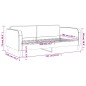 vidaXL Letto da Giorno Grigio Scuro 100x200 cm in Tessuto vidaXL Letto da Giorno Grigio Scuro 100x200 cm in Tessuto