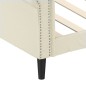 vidaXL Letto da Giorno Crema 90x200 cm in Similpelle vidaXL Letto da Giorno Crema 90x200 cm in Similpelle