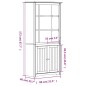 vidaXL Libreria BODO 82x40x173 cm in Legno Massello di Pino Grigio vidaXL Libreria BODO 82x40x173 cm in Legno Massello di Pino Grigio