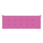 vidaXL Cuscino per Panca da Giardino Rosa 150x50x3cm in Tessuto Oxford