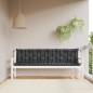vidaXL Cuscini Panca da Giardino 2pz a Quadri Nero 200x50x7 cm Tessuto vidaXL Cuscini Panca da Giardino 2pz a Quadri Nero 200x50x7 cm Tessuto
