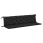 vidaXL Cuscini Panca da Giardino 2pz a Quadri Nero 200x50x7 cm Tessuto vidaXL Cuscini Panca da Giardino 2pz a Quadri Nero 200x50x7 cm Tessuto