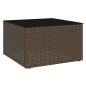 vidaXL Set Divani da Giardino 2 pz con Cuscini in Polyrattan Marrone vidaXL Set Divani da Giardino 2 pz con Cuscini in Polyrattan Marrone