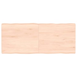 vidaXL Piano per Tavolo 120x50x(2-6) cm Rovere Non Trattato Bordi Vivi
