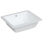 vidaXL Lavandino da Bagno Bianco 50x40,5x18,5 cm Rettangolare Ceramica vidaXL Lavandino da Bagno Bianco 50x40,5x18,5 cm Rettangolare Ceramica