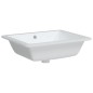 vidaXL Lavandino da Bagno Bianco 50x40,5x18,5 cm Rettangolare Ceramica vidaXL Lavandino da Bagno Bianco 50x40,5x18,5 cm Rettangolare Ceramica