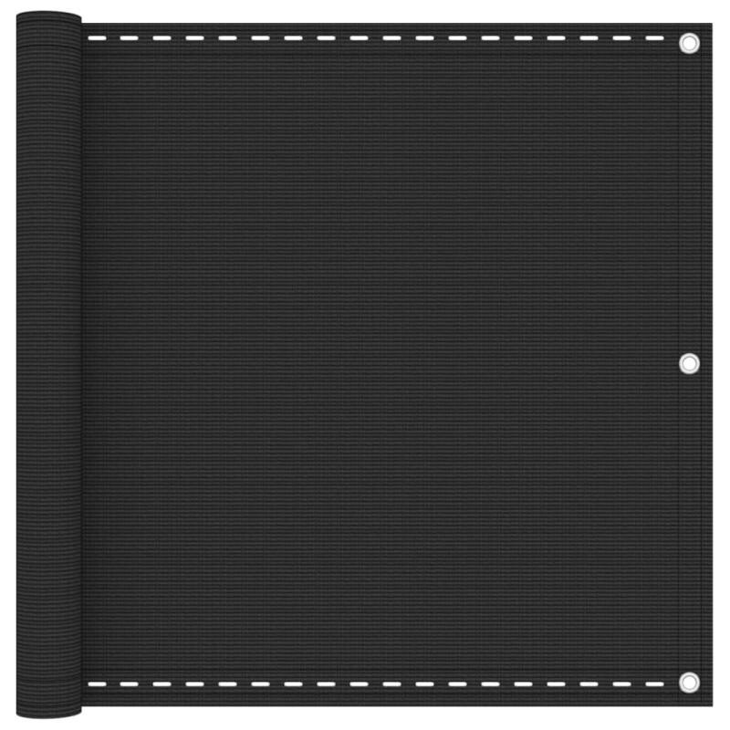vidaXL Paravento da Balcone HDPE 90x600 cm Antracite
