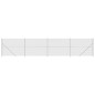 vidaXL Recinzione a Rete con Flangia Argento 1,6x10 m