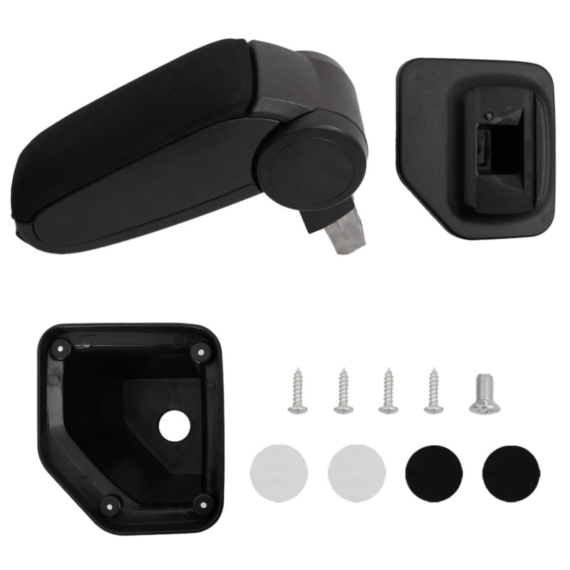 vidaXL Bracciolo per Auto Nero 15x32x(40-52) cm in ABS vidaXL Bracciolo per Auto Nero 15x32x(40-52) cm in ABS
