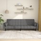 vidaXL Divano Letto a 2 Posti con 2 Cuscini Grigio Chiaro in Tessuto vidaXL Divano Letto a 2 Posti con 2 Cuscini Grigio Chiaro in Tessuto