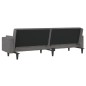 vidaXL Divano Letto a 2 Posti con 2 Cuscini Grigio Chiaro in Tessuto vidaXL Divano Letto a 2 Posti con 2 Cuscini Grigio Chiaro in Tessuto