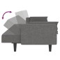 vidaXL Divano Letto a 2 Posti con 2 Cuscini Grigio Chiaro in Tessuto vidaXL Divano Letto a 2 Posti con 2 Cuscini Grigio Chiaro in Tessuto