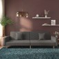 vidaXL Divano Letto a 2 Posti con 2 Cuscini Grigio Scuro in Tessuto vidaXL Divano Letto a 2 Posti con 2 Cuscini Grigio Scuro in Tessuto