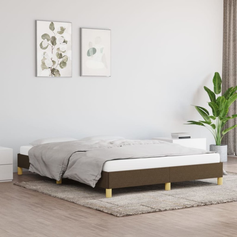 vidaXL Giroletto Marrone Scuro 140x200 cm in Tessuto vidaXL Giroletto Marrone Scuro 140x200 cm in Tessuto