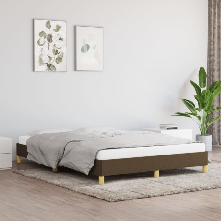 vidaXL Giroletto Marrone Scuro 140x200 cm in Tessuto