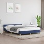 vidaXL Giroletto con Testiera senza Materasso Blu 140x190 cm Tessuto vidaXL Giroletto con Testiera senza Materasso Blu 140x190 cm Tessuto
