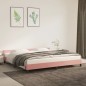vidaXL Giroletto con Testiera senza Materasso Rosa 200x200 cm Velluto vidaXL Giroletto con Testiera senza Materasso Rosa 200x200 cm Velluto