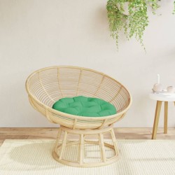 vidaXL Cuscino Rotondo Verde Ø 60x11 cm in Tessuto Oxford