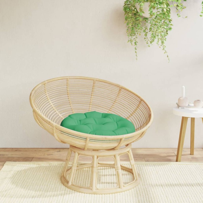 vidaXL Cuscino Rotondo Verde Ø 60x11 cm in Tessuto Oxford