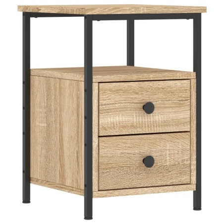 vidaXL Comodino Rovere Sonoma 34x35,5x50 cm in Legno Multistrato
