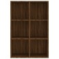 vidaXL Libreria/Credenza Rovere Marrone 66x30x98 cm Legno Multistrato