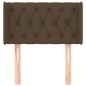 Testiera ad Orecchio Marrone Scuro 83x16x78/88 cm in Tessuto Testiera ad Orecchio Marrone Scuro 83x16x78/88 cm in Tessuto