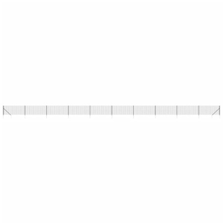 vidaXL Recinzione Metallica con Picchetti Ancoraggio Antracite 1,1x25m