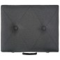 vidaXL Sgabelli con Contenitore 3 pz in Tessuto Grigio Scuro vidaXL Sgabelli con Contenitore 3 pz in Tessuto Grigio Scuro