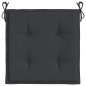 vidaXL Cuscini per Sedia 6 pz Neri 50x50x3 cm in Tessuto Oxford