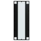 Specchio da Parete Nero 100x40 cm Metallo Specchio da Parete Nero 100x40 cm Metallo