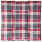 vidaXL Cuscino per Pallet a Quadri Rossi 70x70x12 cm in Tessuto