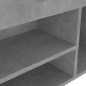 vidaXL Scarpiera con Cuscino Grigio Cemento 104x30x49 cm in Truciolato