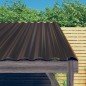 Pannelli Tetto 12pz Acciaio Verniciato Polvere Marrone 100x36cm Pannelli Tetto 12pz Acciaio Verniciato Polvere Marrone 100x36cm