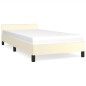 vidaXL Giroletto con Testiera Crema 80x200 cm in Similpelle vidaXL Giroletto con Testiera Crema 80x200 cm in Similpelle