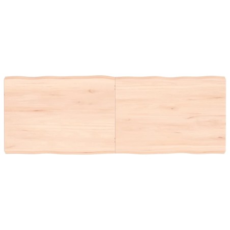 vidaXL Piano per Tavolo 140x50x6 cm in Rovere Non Trattato Bordi Vivi