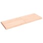 vidaXL Piano per Tavolo 140x50x6 cm in Rovere Non Trattato Bordi Vivi