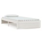 vidaXL Giroletto Bianco 100x200 cm in Legno Massello di Pino vidaXL Giroletto Bianco 100x200 cm in Legno Massello di Pino