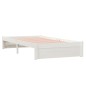 vidaXL Giroletto Bianco 100x200 cm in Legno Massello di Pino vidaXL Giroletto Bianco 100x200 cm in Legno Massello di Pino