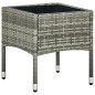 vidaXL Set da Bistrot 3 pz con Cuscini in Polyrattan Grigio