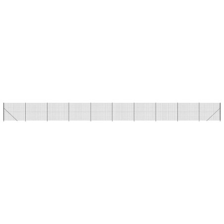 vidaXL Recinzione Metallica con Flangia Antracite 1,6x25 m