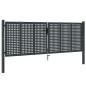 vidaXL Cancello Giardino Antracite 300x150 cm in Acciaio