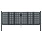 vidaXL Cancello Giardino Antracite 300x150 cm in Acciaio