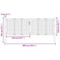 vidaXL Cancello Giardino Antracite 300x150 cm in Acciaio