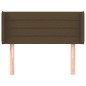 Testiera ad Orecchio Marrone Scuro 93x16x78/88 cm in Tessuto Testiera ad Orecchio Marrone Scuro 93x16x78/88 cm in Tessuto