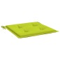 vidaXL Cuscini per Sedia 2 pz Verde Intenso 40x40x3 cm Tessuto Oxford