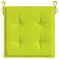 vidaXL Cuscini per Sedia 2 pz Verde Intenso 40x40x3 cm Tessuto Oxford