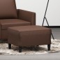 Poggiapiedi Marrone 60x50x41 cm in Similpelle Poggiapiedi Marrone 60x50x41 cm in Similpelle