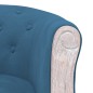 vidaXL Sedia da Pranzo Blu in Velluto vidaXL Sedia da Pranzo Blu in Velluto