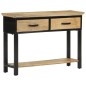 vidaXL Tavolo Consolle 110x30x75 cm in Legno Massello Grezzo di Mango vidaXL Tavolo Consolle 110x30x75 cm in Legno Massello Grezzo di Mango